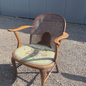 Antique cane back harrods chair